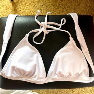 NWOT White Bikini Top - S